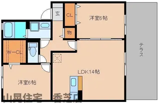 奈良県北葛城郡上牧町大字中筋出作【アパート】の間取り