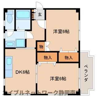 サンライズ【201号室】の間取り