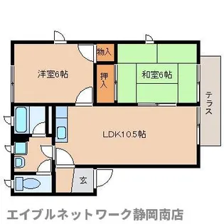 スクウェア25 B【1階】の間取り