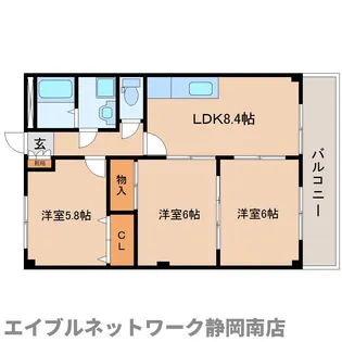 グローリアス【203号室】の間取り