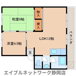 静岡県静岡市葵区羽鳥2丁目【マンション】の間取り