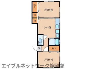静岡県静岡市葵区羽鳥4丁目【アパート】の間取り