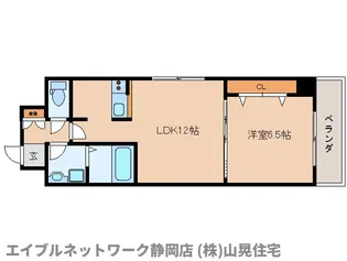 静岡県静岡市葵区研屋町【マンション】の間取り