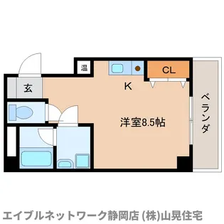 静岡県静岡市葵区鷹匠3丁目【マンション】の間取り