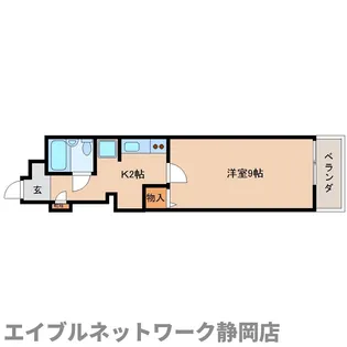 静岡県静岡市葵区鷹匠2丁目【マンション】の間取り
