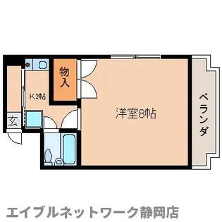 静岡県静岡市葵区茶町1丁目【マンション】の間取り