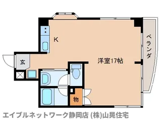 静岡県静岡市葵区三番町【マンション】の間取り