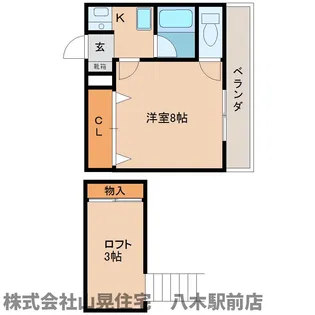 奈良県橿原市小槻町【マンション】の間取り