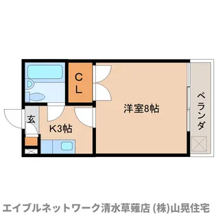 静岡県静岡市清水区長崎南町【マンション】の間取り