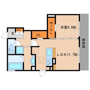 静岡県静岡市葵区瀬名中央1丁目【アパート】の間取り