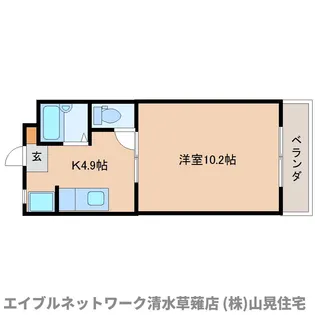 静岡県静岡市清水区半左衛門新田【マンション】の間取り