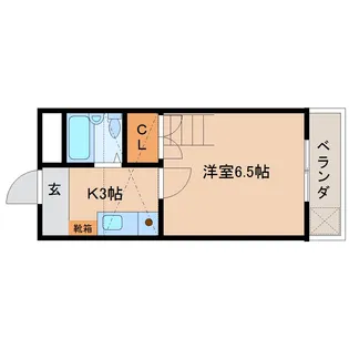 奈良県橿原市中曽司町【マンション】の間取り
