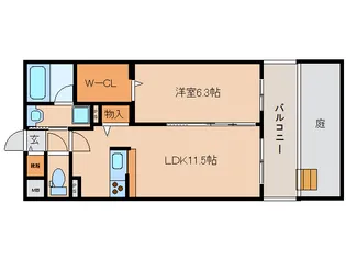 奈良県橿原市内膳町3丁目【マンション】の間取り