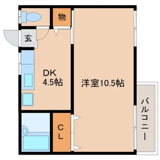 奈良県橿原市南八木町1丁目【アパート】の間取り