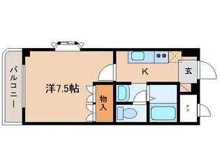 奈良県橿原市五井町【マンション】の間取り