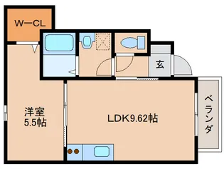 プルミエールケイトⅡ【1階】の間取り