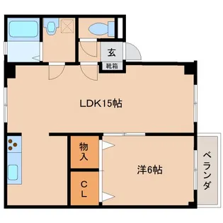 奈良県橿原市石原田町【マンション】の間取り