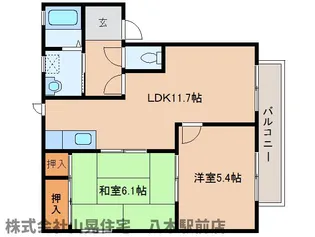 奈良県橿原市常盤町【アパート】の間取り