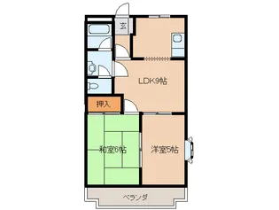 奈良県橿原市鳥屋町【マンション】の間取り