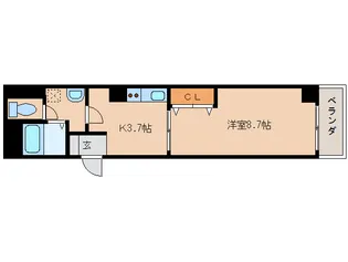 奈良県橿原市久米町【マンション】の間取り