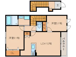 奈良県磯城郡田原本町大字宮古【アパート】の間取り