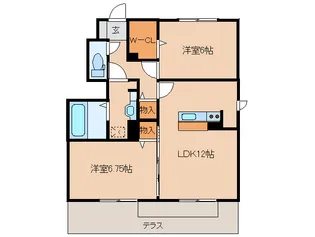ブロッサムコート【1階】の間取り