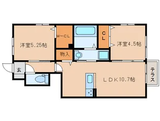 リーヴズコート ?【1階】の間取り