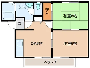 アンシャンテ宮の森Ⅲ【2階】の間取り