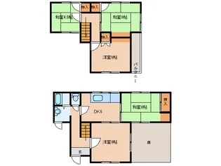 奈良県橿原市十市町【一戸建】の間取り