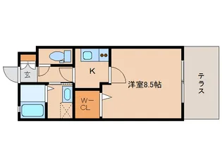 クレアコートB棟【1階】の間取り