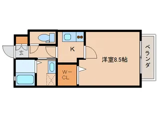 クレアコートB棟【2階】の間取り