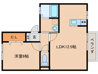 ファミールタケダⅡ【2階】の間取り
