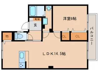 奈良県橿原市城殿町【アパート】の間取り