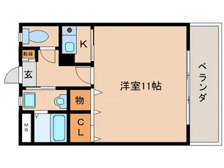 奈良県橿原市四分町【マンション】の間取り
