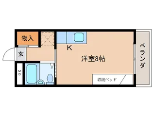 奈良県橿原市大久保町【マンション】の間取り