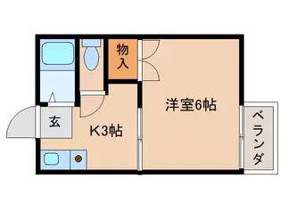 奈良県橿原市久米町【アパート】の間取り