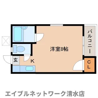 静岡県静岡市清水区三保【アパート】の間取り
