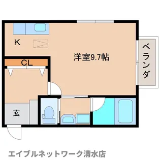 静岡県静岡市清水区辻2丁目【アパート】の間取り