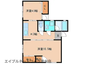 静岡県静岡市清水区江尻東2丁目【マンション】の間取り