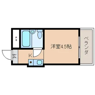フォレスト高畑マンション【2階】の間取り
