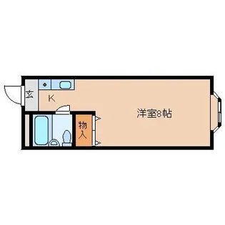 奈良県生駒市本町【マンション】の間取り