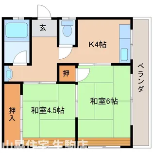 奈良県生駒市本町【マンション】の間取り