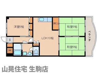 奈良県生駒市小平尾町【マンション】の間取り