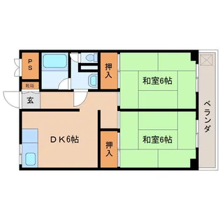 奈良県生駒市壱分町【マンション】の間取り