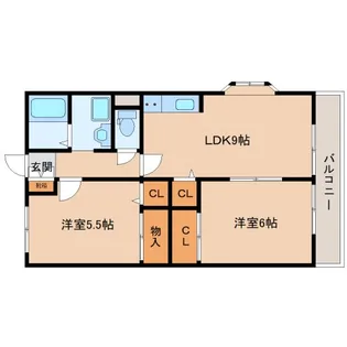 奈良県生駒市壱分町【アパート】の間取り