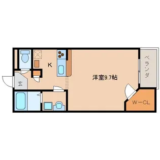 奈良県生駒市小平尾町【アパート】の間取り