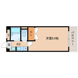 奈良県奈良市宝来1丁目【マンション】の間取り