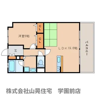 奈良県生駒市鹿畑町【マンション】の間取り
