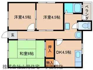 奈良県奈良市学園新田町【アパート】の間取り