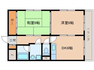 ハイツ中村【2階】の間取り